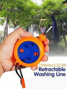1pc Multi-Functional Portable Stretchable Anti-Slip 10-Meter Travel Clothesline - Compact Structure, Easy To Set Up And Use With Adjustable Features, Suitable For Indoor/Outdoor/Outdoor Camping/Hotel Use - Multicolor - View 4