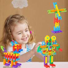 108/216pcs Building Blocks Children's Toy, Suitable For 3-12 Years Old Kids, Back To School Supplies, Christmas Stocking Stuffer Gift, Interactive Educational Early Learning STEM Toy, Montessori Toy For Children 3 Years And Above (Some Parts Color Randomly Sent) - Multicolor - View 7