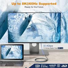 8K Mini DP To DP Cable Mini DisplayPort To DisplayPort Cable DP1.4 8K/60Hz 4K/165Hz Mini DP To DP Cable 8K Bidirectional Cable Suitable For Gaming Laptop Pro Air - View 3