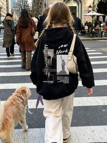 1件少女加厚保暖连体衣，学生服装，适合秋冬季节穿着的长袖上衣 - 黑色 - 查看 1