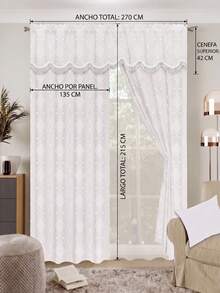 Casaisla Home Collection Curtains - Light Grey - View 7