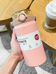 1个高品质双层保温杯，大容量316不锈钢水瓶，户外运动便携防漏杯，容量1000毫升 - 多色 - 查看 11