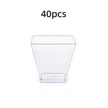 100/75/50/40/30/25/20/10pcs 60ml Dessert Cups, Party Dessert Cups, Suitable For Desserts, Sweets, Pudding, Cheesecake, Mousse, Cake Decoration, Reusable, Suitable For Parties, Gatherings, Birthday Parties, Weddings - Clear - View 13