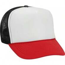 Otto - Gorro de Camionero de Malla con 5 Paneles Frontales de Espuma de poliéster - Rosa/Blanco/Rosa - Ver 41