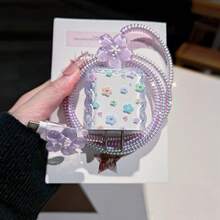 極簡花卉充電器保護套，適用 Apple 14 系列 11/12/13/16/15 快速充電器保護套，20W 充電器保護套，送給朋友的理想禮物 - 彩色 - 查看 6