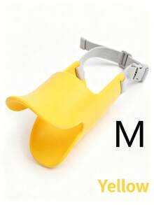 Soft Silicone Duck-Billed Dog Muzzle With Adjustable Strap, Anti-Bite, Suitable For 1.5–12.5kg Dogs, Fits Chihuahua, Teddy Poodle, Golden Retriever, Labrador Retriever, Etc. (Yellow) - Multicolor - View 14