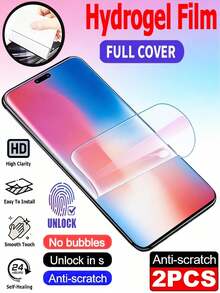 LissKas 2pcs 3D Curved Hydrogel Film Explosion Proof Scratch Resistant Phone Screen Protector Compatible With Xiaomi 17 15 13 12 14 Ultra Pro/ Note 14 15 13 Pro+ Pro 4g 5g/ Reno////Honor Magic 5/6/7/8 Pro Lite 90 100 200 400 500///Various Curved Surface Models With Smooth Touch Automatic Adsorption Friendly Shell Support Fingerprint Recognition Soft Film - Clear - View 61