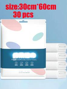 30/20/10/5pcs Disposable Bath Towels For Hotel & Travel - Individually Wrapped Compressed Towels, Thickened Rectangular Portable Towels, Suitable For Gym, Spa, Emergency Kit - Compact & Hygienic - White - View 8