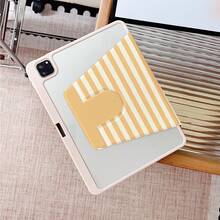 1PC Pink Striped Starfish Print 360° Rotatable Tablet Case Compatible With IPad 11/A16/10th/Air4/5/6/Pro 12.9/2024/2025/2020/2021/2022/2023/10.2/10.9, Case For Galaxy Tab A8/A9 Plus/S6 Lite/S7/S9FE PLUS, Case Compatible With Xiaomi, Perfect For Work, Travel, And Home Use, Compatible With Oppo Pad, Compatible With Huawei Matepad, Compatible With Vivo Pad, Compatible With Honor Pad, Compatible With Lenovo Xiaoxin Pad - Multicolor - View 4