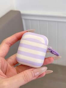 Premium Minimalist Grey Leopard Print Protective Case Compatible With Airpods 4, Pro 3, 2, 3, Wireless Bluetooth Earphone Cover, Full Coverage Soft Shell For Women - Mauve Purple - View 10