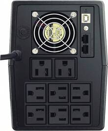 Vica Optima 1500 No Break con Regulador Integrado 1500VA/900W con 8 Tomas reguladas y respaldadas y 1 Puerto RJ11 y RJ45 Certificado Nom - Ver 3