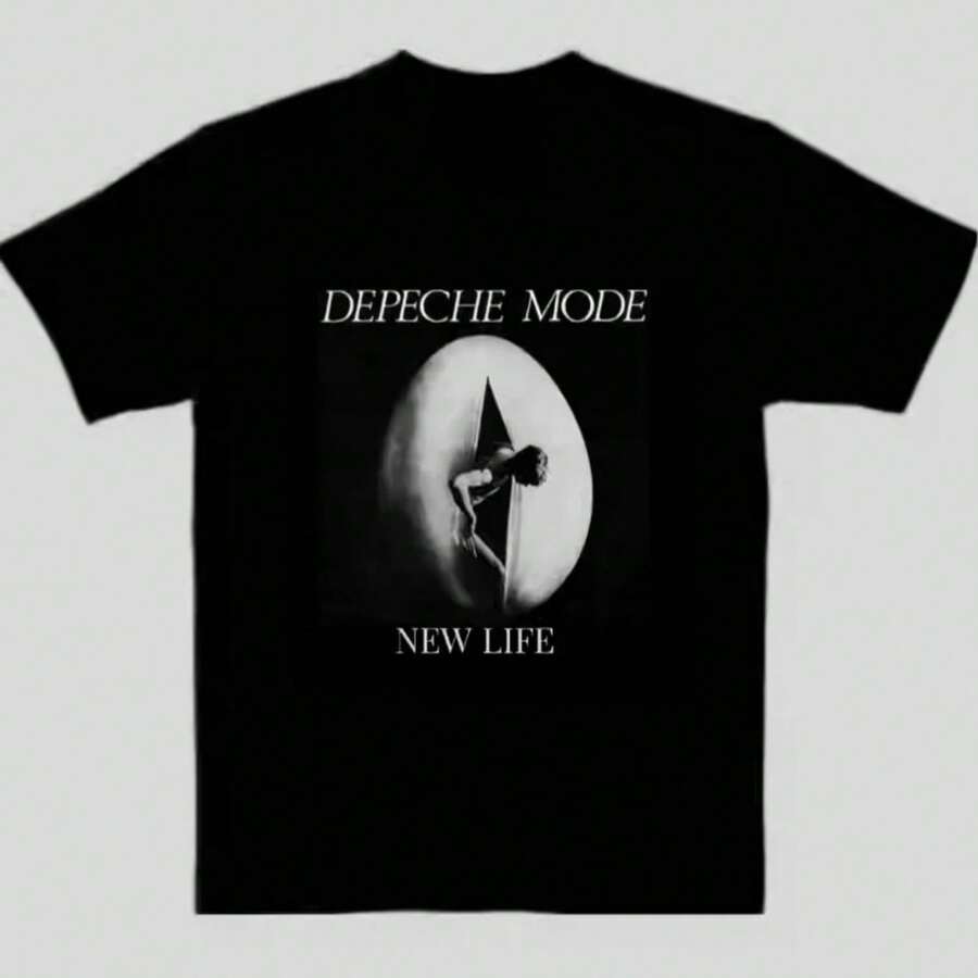 2025 Men Women's T Shirt Casual Depeche Negative Skull Mode Cotton T-Shirt Graphic Oversized Sport Tops Clothing Streetwear Tops - Black - View 1