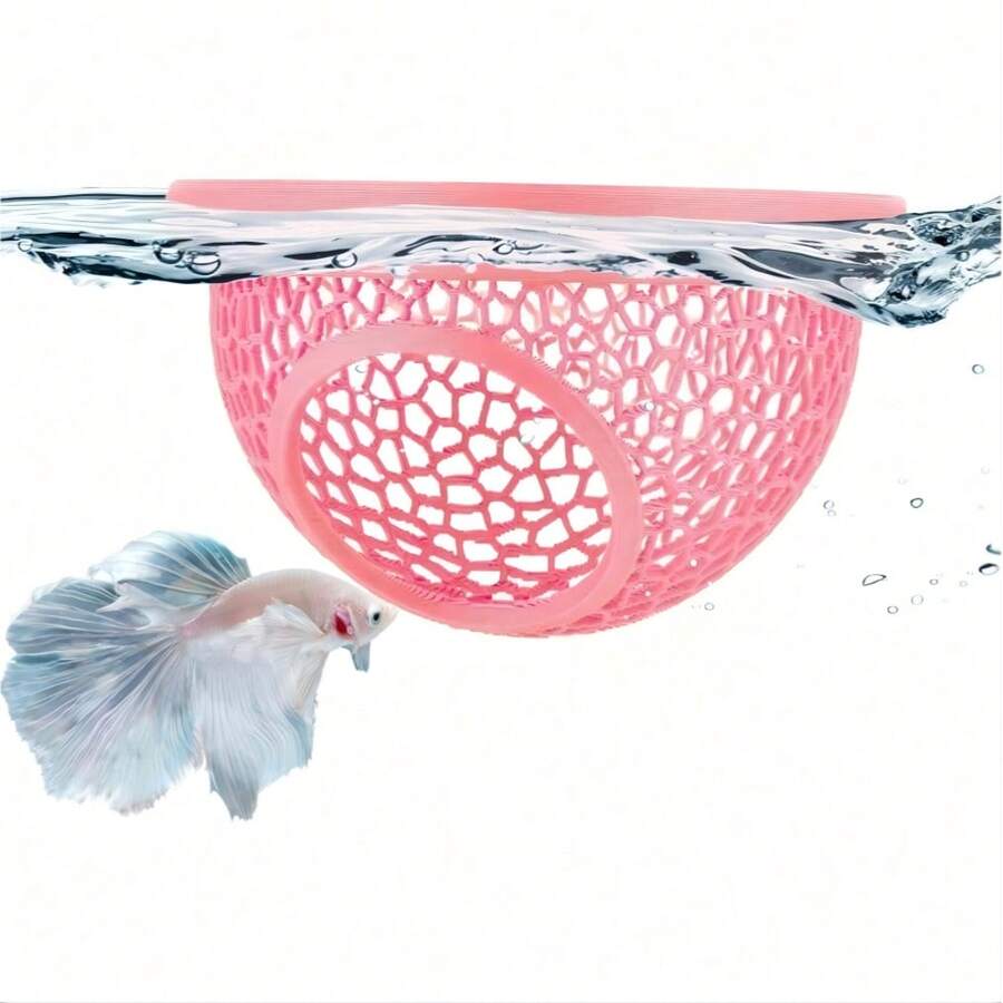 Floating Betta Fish Skin, Betta Fish Or Shrimp Feeder, Cave And Hammock, Small Fish Feeding Ring, Aquarium Hidden Feeding Decoration Accessory