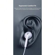 Type-C 3.5mm 有線耳機，附音量控制與降噪功能，相容 Android 手機、平板電腦與筆記型電腦，電解電容麥克風，通話音質清晰，半開放式設計，適合遊戲與卡拉OK - C型 - 查看 4