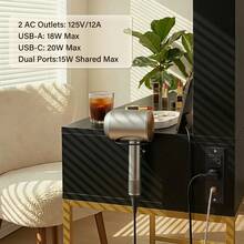 Vanity Desk With Mirror And Lights, Makeup Vanity Table With 2 Drawers & Storage Shelves, Large HD Mirror, 3 Color Modes & Adjustable Brightness, Modern Dressing Table For Bedroom - 查看 6