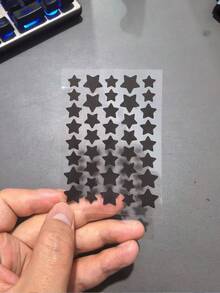 400/200入黑色星星裝飾貼紙,適用於萬聖節、聖誕節、居家裝飾、秋季裝飾 - 多色 - 查看 4