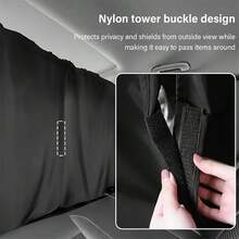 4pcs Car Privacy Curtain Set - Suitable For Sedan And SUV, Includes Rear Seat And Side Window Curtains, Comes With Storage Bag, Sun Protection, Heat Insulation, Sunshade, Privacy Partition, Blackout Car Window Curtains - A - View 7
