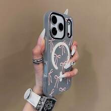Funda para teléfono - Rosa, con lindo lazo, magnética, tacto de gel, compatible con carga inalámbrica, práctica, regalo perfecto, adecuada para Iphone17/17Pro/17Pormax/13/13Pro/13Promax14/14Pro/14Proamx 15/15Pro/15Proamx/1114Plus/15Plus/16/16Pro/16Promax - Tacto de gel magnético - Azul - Ver 11