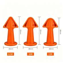 3pcs Professional Silicone Sealant Nozzle Filling Tools, Sealant And Grout Epoxy Resin Piston Accessories, Durable Silicone Tools, Easy To Clean, Suitable For Floor And Tile Gaps, No Power Required - Orange - View 6