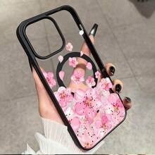 [Envio 24h de DE/FR/ES] Capa para Telemóvel Apple 11-17 23 24 25 Ultra Galaxy: Capa Magnética com Carregamento Sem Fios e Pétalas de Flor de Cerejeira Rosa em Queda para Galaxy S26 Ultra S25 Plus S23 S24 FE S25 S26 Ultra A06 A07 A15 A16 A26 A35 A36 A54 com Acabamento Mate - 1 unidade - Ver 10