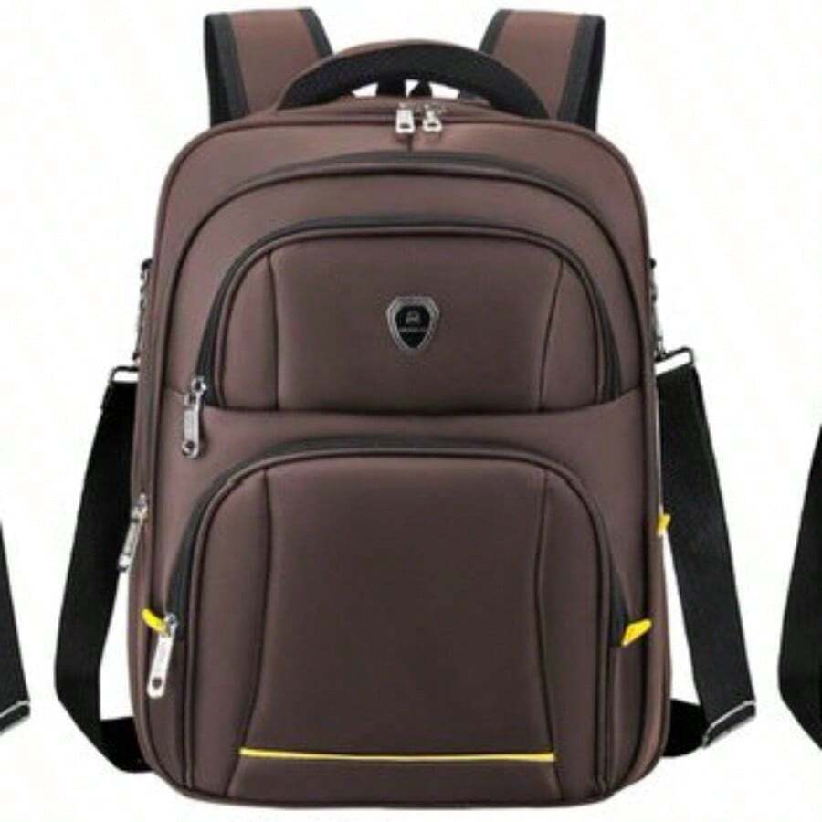 Mochila y portafolio para laptop,mochila y portafolio de negocio - Marrón - Ver 1