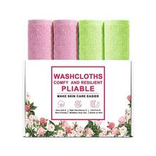 Makeup Remover Cloths, Cleansing, Reusable, Soft & Washable Coral Fleece Microfiber Washcloths/Towel For Face, Eye, Lips, Pack Of 4/6/20, 10 X 10 Inch - Multicolor - View 18