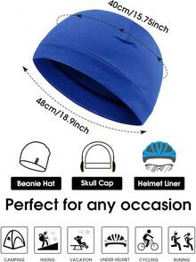Syhood - Gorros de algodón para hombre, 6 piezas, gorras de cráneo, gorros de dormir, multifuncionales, para hombres y mujeres - Colores vintage - Ver 4
