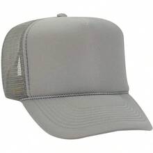 Otto - Gorro de Camionero de Malla con 5 Paneles Frontales de Espuma de poliéster - Rosa/Blanco/Rosa - Ver 30