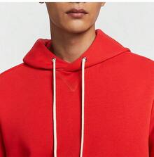 NIKE Men's New Casual Comfortable Knit Pullover Hoodie, Versatile Sports Sweatshirt FZ0219-657 - Red - View 3