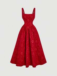 Women Midi Dresses - Black - View 5