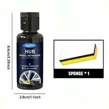 Multi-Function Wheel Rim Repair Kit, Professional Repair Paste + Polishing Tool Set, Fixes Scratches, Rust, And Fading Issues, Easy DIY Refurbishment - Rust Remover + Polishing Sponge Set - View 5