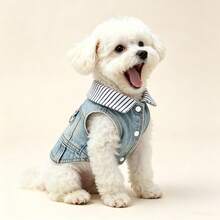 Dog Jacket Fashion Soft Dog Clothes For Small Medium Dogs Four Seasons Universal Durable Puppy Coat Pet Clothing - Blue - View 6