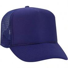 Otto - Gorro de Camionero de Malla con 5 Paneles Frontales de Espuma de poliéster - Ryl/Blanco/Ryl - Ver 7