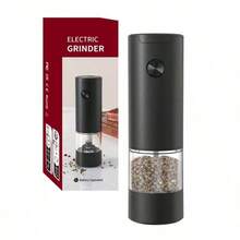 1/2 buah/Set. Alas Penggiling Lada Elektrik, Tempat Penyimpanan, Penggiling Lada Hitam Granul Otomatis, Penggiling Lada dan Garam Laut, Penggiling Lada dan Garam Stainless Steel, Bertenaga Baterai, Wadah Transparan, Penting untuk Dapur - MultiWarna - View 14