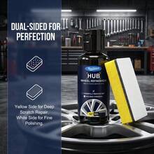 Multi-Function Wheel Rim Repair Kit, Professional Repair Paste + Polishing Tool Set, Fixes Scratches, Rust, And Fading Issues, Easy DIY Refurbishment - Rust Remover + Polishing Sponge Set - View 3