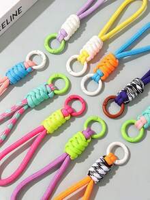 10/20 Cores Conjunto de Corda de Nylon DIY para Tecelagem Artesanal, Adequado para Acessórios de Mochila, Materiais Artesanais e Fabricação de Joias, Presente Perfeito para o Dia dos Namorados - Corda de nylon colorida com fivela - Visão 9