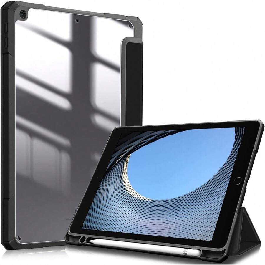 Funda para tableta smart autoapagado slim magnética híbrida - Negro - Ver 1