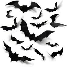 Halloween 3D Bat Wall Decor, Reusable! Scary Decoration, 4 Sizes Halloween Decoration Suitable For Halloween Party Trick Or Treat And Home Decor, Room Decoration. - View 7