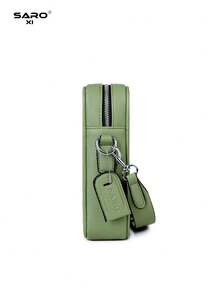 saroxi Bolso bandolera para hombre con bolsillo lateral, bolso de una sola correa, bolsa para artículos pequeños, multifuncional para ir al trabajo y uso casual, bolso para teléfono, estilo camuflaje minimalista, regalo para hombres, novio, bolso de moda - Multicolor - Ver 8