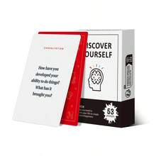 1pc Discover Yourself & Find Yourself Game Cards, Intelligence Enhancement, Thinking Logic Training Gift, Suitable For Birthday Gift, Holiday Gift - Multicolor - View 3