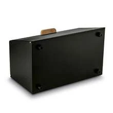 Steel Bread Container With A Bamboo Lid Height ~ 21 Cm Base Depth ~ 21.5 Cm Overall Width ~ 35.5 Cm - View 8