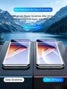 LissKas 2pcs 3D Curved Hydrogel Film Explosion Proof Scratch Resistant Phone Screen Protector Compatible With Xiaomi 17 15 13 12 14 Ultra Pro/ Note 14 15 13 Pro+ Pro 4g 5g/ Reno////Honor Magic 5/6/7/8 Pro Lite 90 100 200 400 500///Various Curved Surface Models With Smooth Touch Automatic Adsorption Friendly Shell Support Fingerprint Recognition Soft Film - Clear - View 7