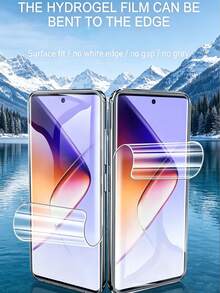 LissKas 2pcs 3D Curved Hydrogel Film Explosion Proof Scratch Resistant Phone Screen Protector Compatible With Xiaomi 17 15 13 12 14 Ultra Pro/ Note 14 15 13 Pro+ Pro 4g 5g/ Reno////Honor Magic 5/6/7/8 Pro Lite 90 100 200 400 500///Various Curved Surface Models With Smooth Touch Automatic Adsorption Friendly Shell Support Fingerprint Recognition Soft Film - Clear - View 8