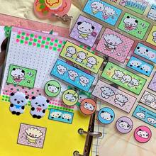 Cute Little Animal 3D Epoxy Stickers, Kawaii Cartoon Panda Character Bubble Sticker Sheet For Journal Scrapbook Decor - Multicolor - View 6