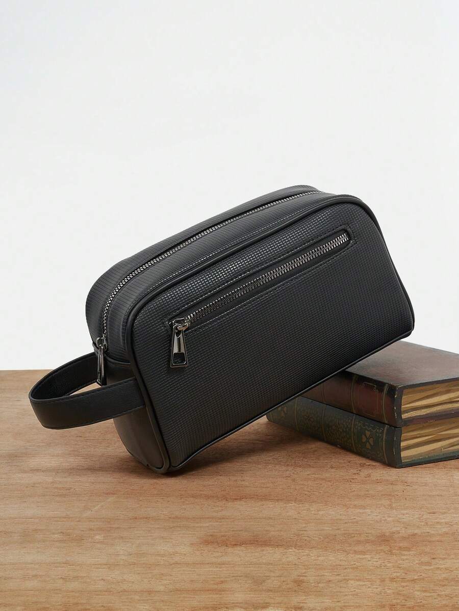 KAIDUCH Minimalist Men's Handbag Business Casual Portable Large Capacity Multifunctional Clutch Bag For Men Phone Bag Designer Handbags Gift For Men - Black - View 1