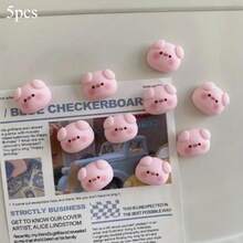 5/10/15pcs Cartoon Pig Fridge Magnets, Cute Animal Fridge Magnets, Suitable For Office Desk Accessories, Storage Cabinets And Dishwashers, Home Decor Room Decor Kitchen Decor Kitchen Essentials, Mother's Day Christmas Gifts - Multicolor - View 10