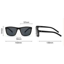Multi-Pack Vintage Square Frame Colorful Coated Glasses Set, Unisex, Outdoor Cycling Hiking Driving Beach Daily Photography, All-Season Street Casual Sun Protection Accessory - Black/Gray + Blue Film + Green Film + Red Film - View 3