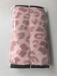 2pcs/1pc Car Seat Belt Shoulder Pads Anti-Pinch Protective Cover Leopard Print Faux Mink Fur Car Interior Accessories, Soft Comfortable Exquisite Car Shoulder Pads Seat Belt Decor, 4 Colors Available - A - View 13