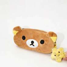 San-X Rilakkuma Japanese Style Cute Relaxed Bear Cartoon Pencil Case, Highly Attractive Large Capacity Storage Bag For Students - Multicolor - View 6