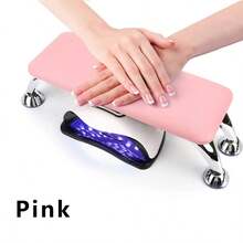 1pc U-Shaped Adjustable Nail Arm Rest Stand, White PU Leather Manicure Hand Rest, Height & Angle Adjustable Nail Armrest With Non-Slip Base, Easy Clean Portable Nail Tech Supplies For Gel Polish, Acrylic Nails, Nail Extensions, Salon Workbench - Multicolor - View 13